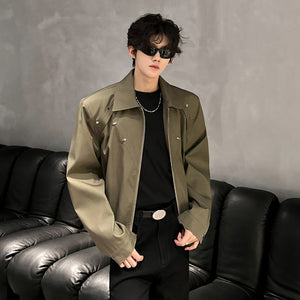 Shoulder Padded Y2K Jacket
