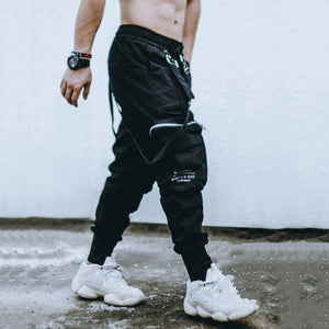 Shoulder Straps Cyberpunk Pants