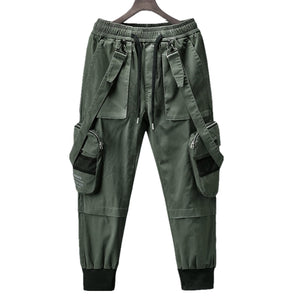 Shoulder Straps Cyberpunk Pants