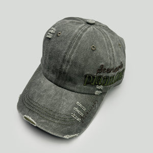 Side Letter Embroidery Y2K Cap
