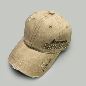 Side Letter Embroidery Y2K Cap