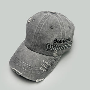 Side Letter Embroidery Y2K Cap