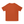 Orange running t-shirt laid flat from the back, plain back panel and straight hem