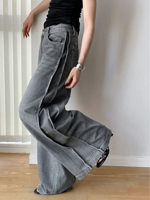Side panel Y2K jeans women's