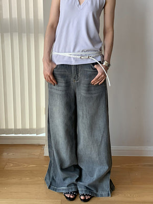 Side panel Y2K jeans women's