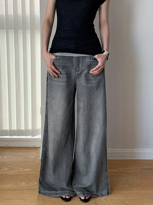 Side panel Y2K jeans women's