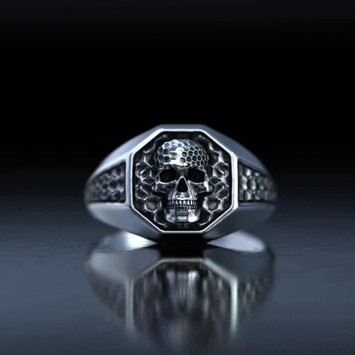 Signet Skull Ring