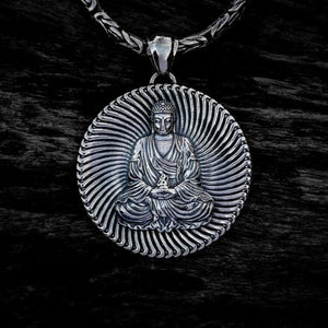 Silver Buddha Pendant