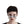 Silver Cyberpunk Face Mask worn by a woman, front view of the chrome nose piece with flame edges and side chains
