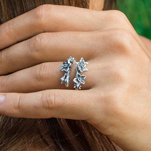Silver Flower Ring