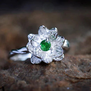 Silver Flower Ring