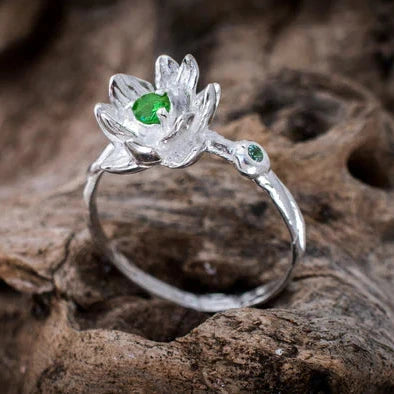 Silver Flower Ring