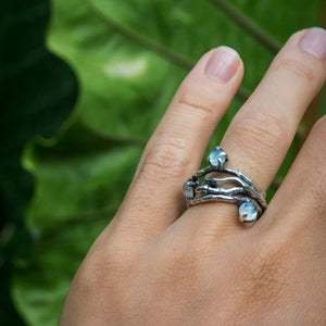 Silver Moonstone Ring