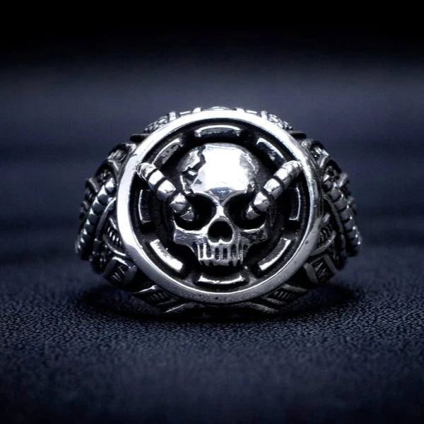 Silver Skull Ring