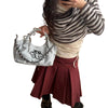 Bolso Y2K Cadena Serpiente Plateada