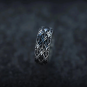 Silver Wiking Wedding Ring 