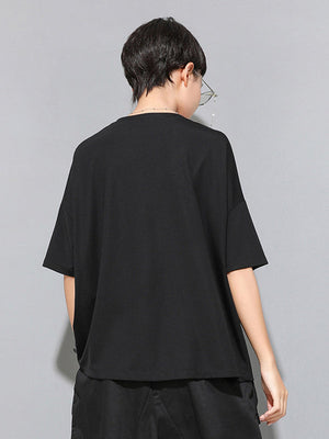 Simple Black T Shirt For Women