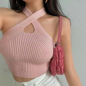 Simple Sleeveless Crop Top