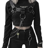 Simple Techwear Harness - product view on white background