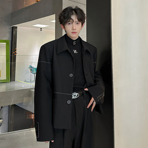Single Breasted Loose Y2K Jacket