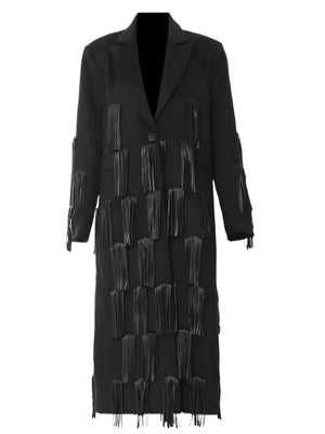 Single Button PU Women Spring Jacket