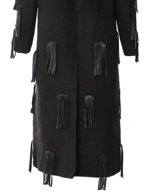 Single Button PU Women Spring Jacket