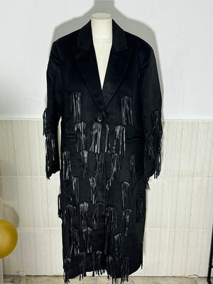 Single Button PU Women Spring Jacket