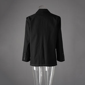 Single Button Spring Jacket Women