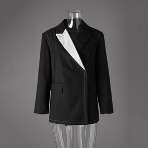 Single Button Spring Jacket Women