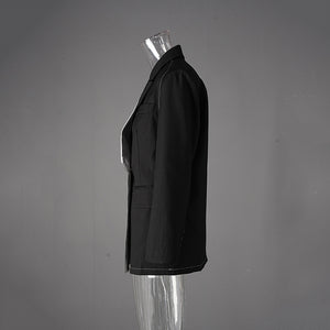 Single Button Spring Jacket Women