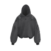 Sudadera con capucha cyberpunk 3D de esqueleto