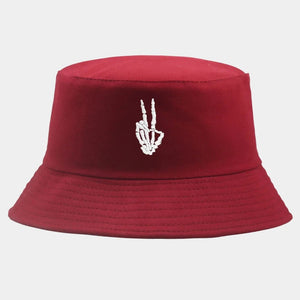 Skeleton Embroidery Bucket Hat