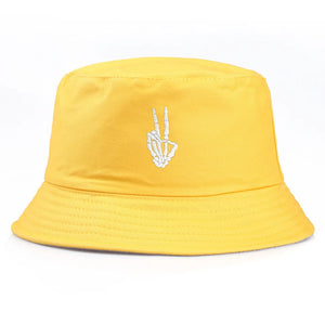 Skeleton Embroidery Bucket Hat