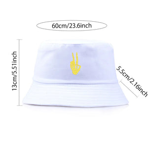 Skeleton Embroidery Bucket Hat
