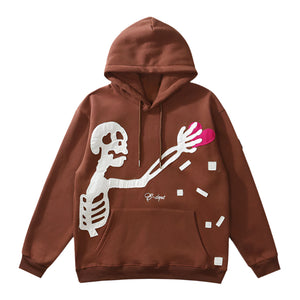 Skeleton Y2k hoodie