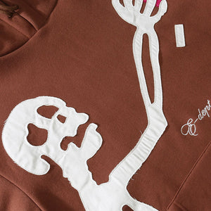 Skeleton Y2k hoodie
