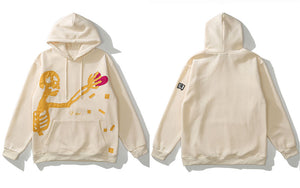 Skeleton Y2k hoodie
