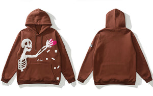 Skeleton Y2k hoodie