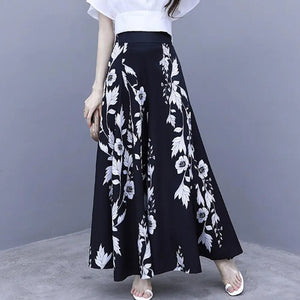 Skirt Pants Flower Print