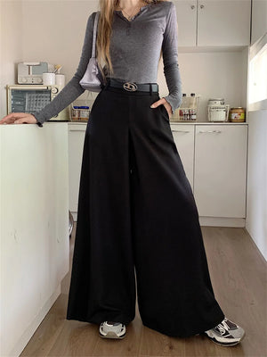 Skirt Pants With Belt
