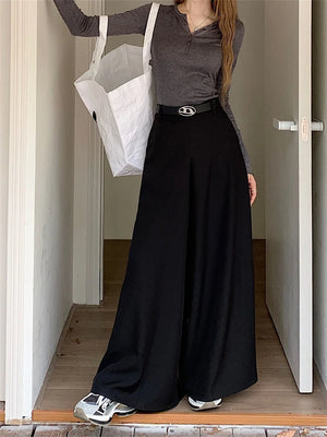 Skirt Pants With Belt
