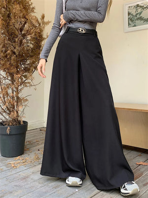 Skirt Pants With Belt