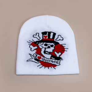 Skull Beanies Y2K