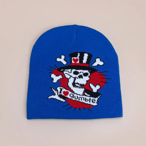 Skull Beanies Y2K