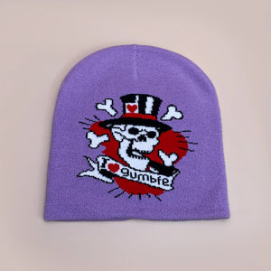 Skull Beanies Y2K