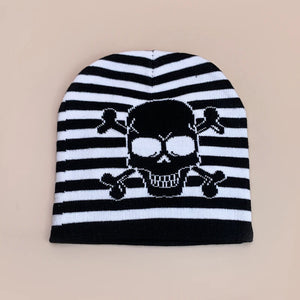 Skull Beanies Y2K