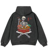 Skull Graphic Y2k Hoodie