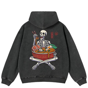 Skull Graphic Y2k Hoodie