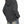 Three-quarter back view with both hands in the kangaroo pocket of the Skull Hoodie Y2K Washed Black