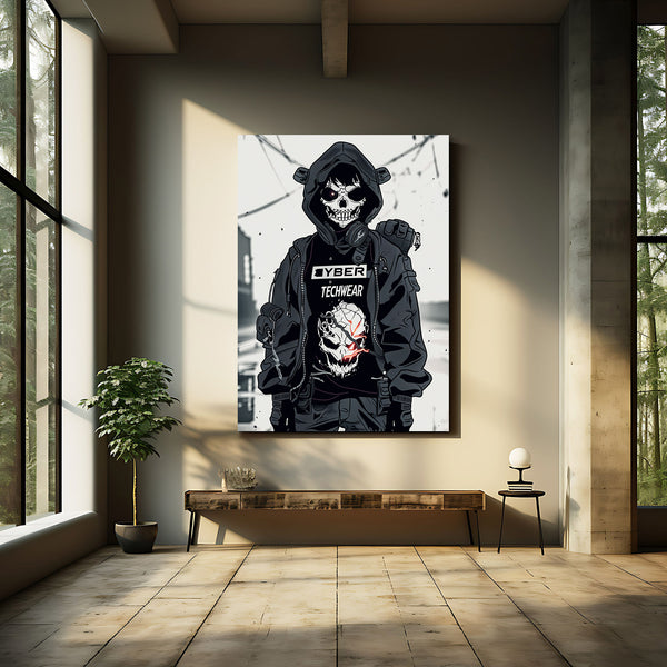 Skull Rogue Cyberpunk Art | CYBER TECHWEAR®